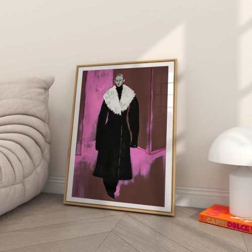 PROENZA SCHOULER BROWN PINK AND BLACK SILHOUETTE.jpg