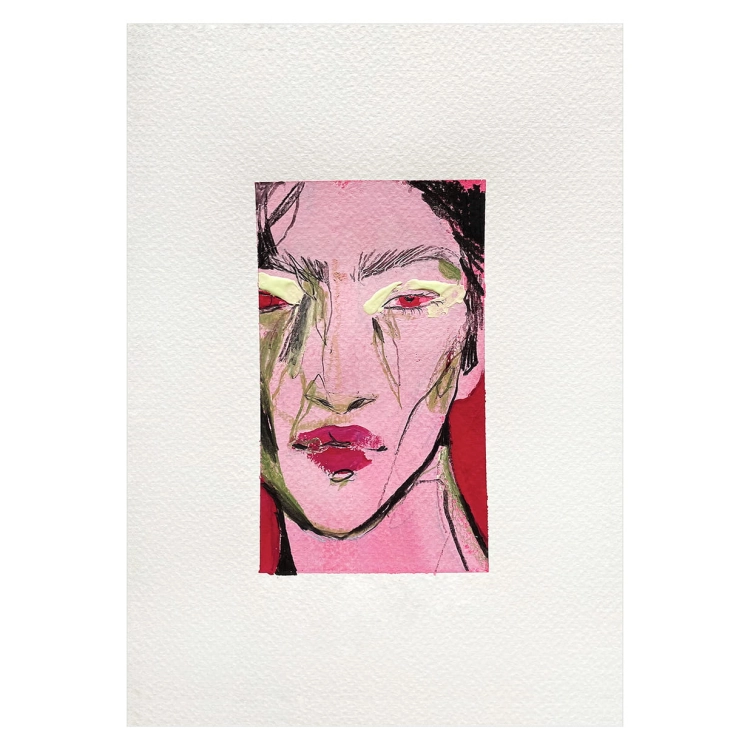 PORTRAIT IN PINK RED AND LIME.jpg