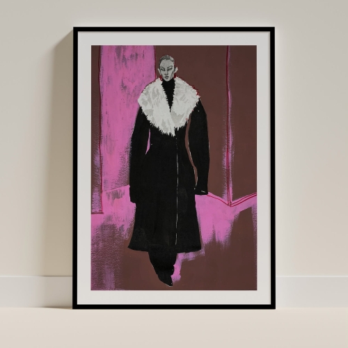 PROENZA SCHOULER BROWN PINK AND BLACK SILHOUETTE.jpg