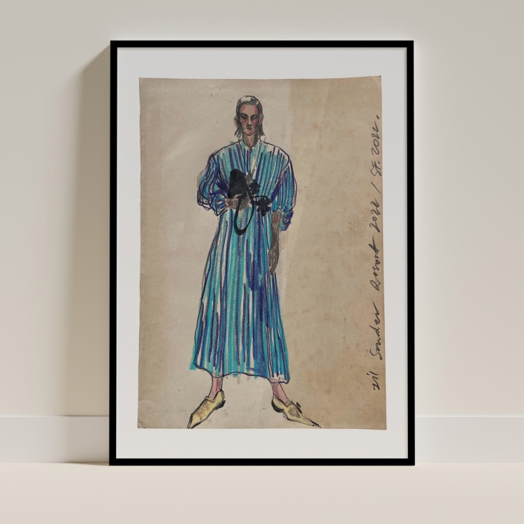 JIL SANDER STRIPED DRESS IN BLUE.jpg