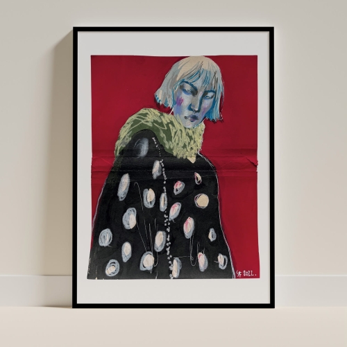 BALENCIAGA DOT DRESS PORTRAIT.jpg