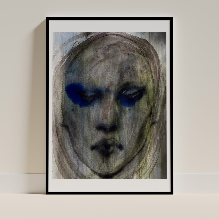 PORTRAIT IN GREEN AND COBALT BLUE.jpg