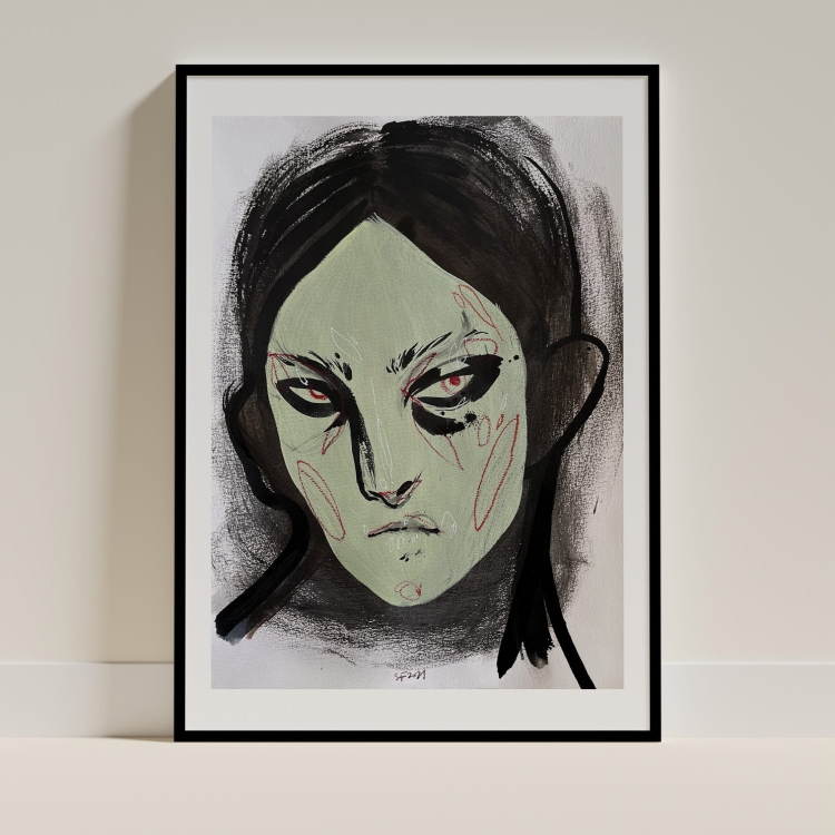 JIL SANDER GREEN AND RED FACE.jpg
