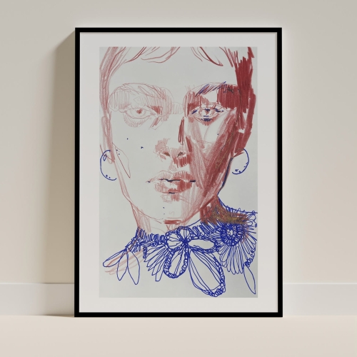 portrait in red and blue with lace.jpg