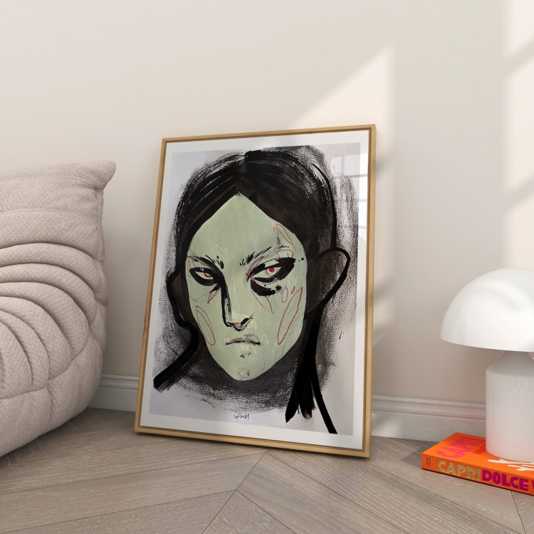 JIL SANDER GREEN AND RED FACE.jpg